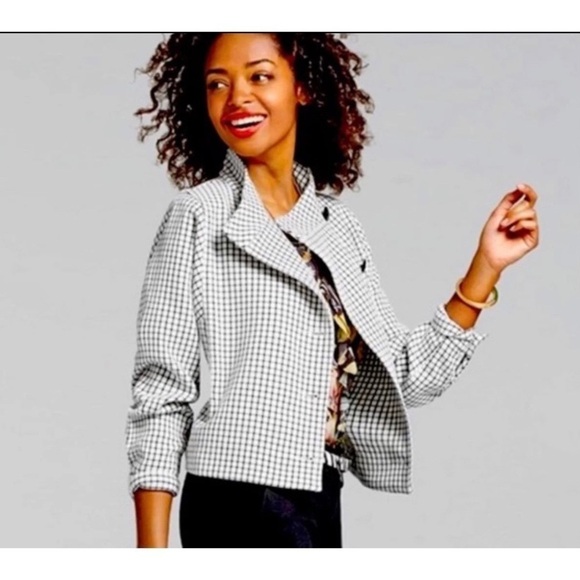 CABI • Osaka Nights Windowpane Blazer Jacket Sz XS - Picture 1 of 9